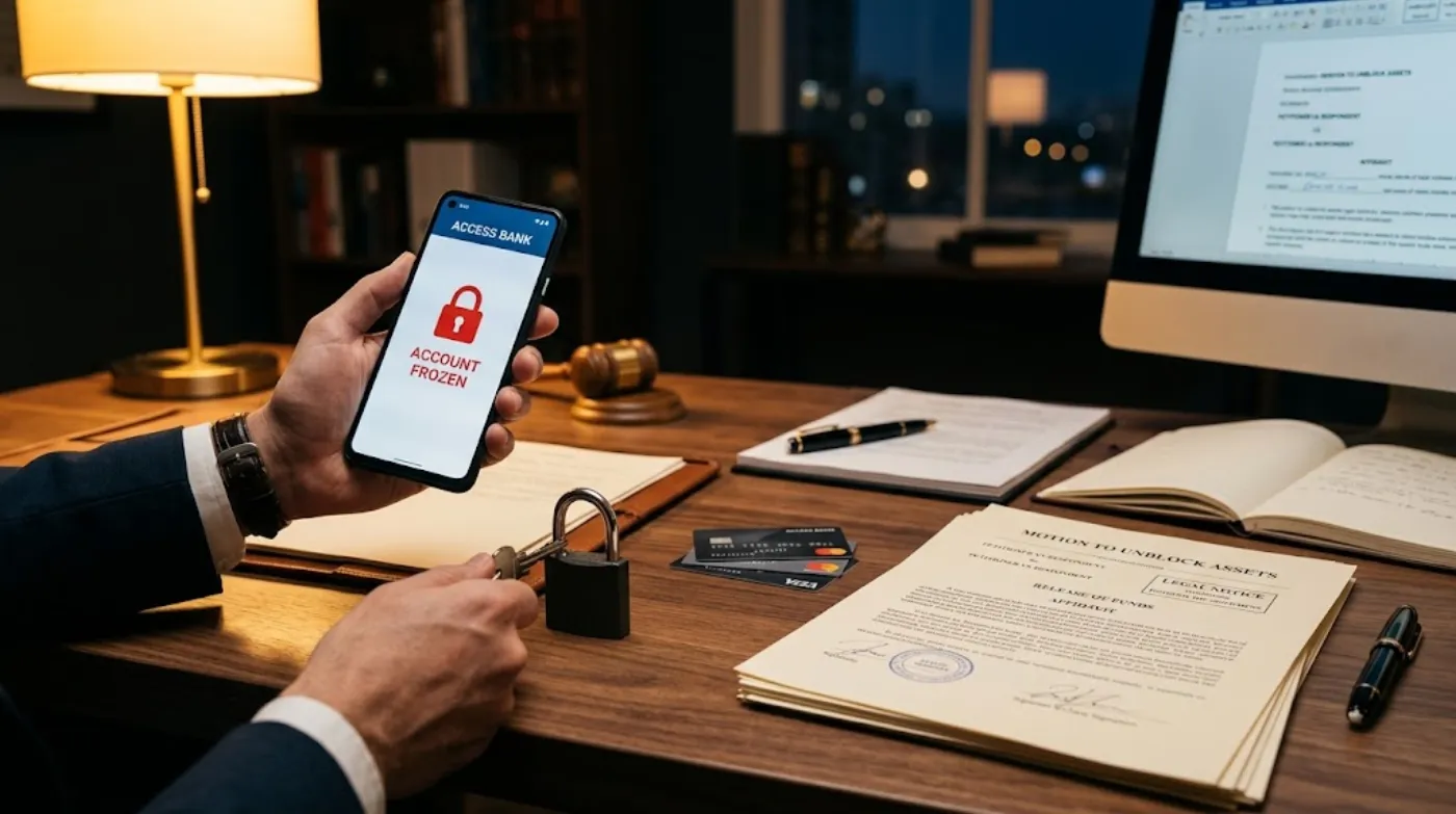 Unblocking Frozen Financial Accounts